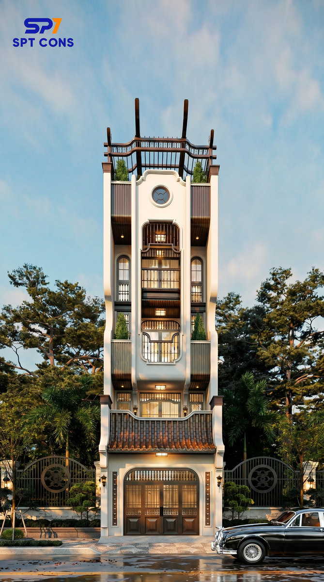 Mẫu nhà phố hiện đại 04